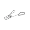 Clip doble de acero inoxidable memo foto soporte escritorio tarjeta de visita expositor - Estilo Gota de Agua / 100mm / Plateado