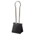 Extra large 60mm metal binder clip black long tail paper clamp for office school document storage - 60mm Extra Large / Black