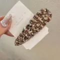 Pince à cheveux strass scintillante style coréen barrette élégante en cristal accessoires cheveux - Goutte d'Eau - Champagne
