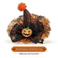 Halloween Kürbis Hexenhut Haarklammer, Netz Schleife Haarspange für Mädchen Party. - Spinne Haarklammer / Kürbis Mini-Zylinder