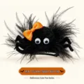 Halloween Feder Spinne Haarklammer süßes Plüsch Haaraccessoire für Mädchen Party Kostüm Deko. - Spinne Haarklammer / Spinnenfedern