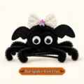 Halloween Spinne Haarklammer Wackelaugen Schleife Kinder Party Haarschmuck Geschenk - Spinne Haarklammer / Spinnenflügel
