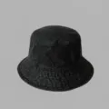 Japanese style denim bucket hat for women, casual sun protection basin hat, vintage washed black. - Plain Denim (Black)