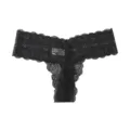 Black lace thong women sexy low-waist seamless underwear French style lingerie intimates - S / Black
