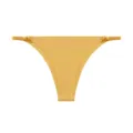 Women seamless low-waist thong with metal adjustable rings, sexy solid color underwear for daily wear. - S / Mango Yellow