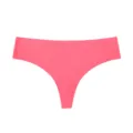 Women's Seamless Ice Silk Thong Low Waist Pink Panties, Soft Breathable Underwear - S / Fluorescent Pink