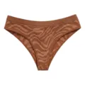 Damen braune gerippte nahtlose niedrige Unterwäsche Yoga sportliche bequeme Slips Variante. - Orange