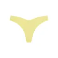 Women low rise seamless thong solid color breathable minimalist underwear for daily wear - Neon Yellow