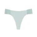 Women Low Waist Thong Mint Green Lace Patchwork Panties Sexy Breathable G-String - Light Green