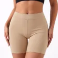 Pantalones cortos yoga sin costuras cintura alta, nude, transpirables y moldeadores. - S / Bottoms / Color Piel
