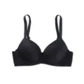 Black embossed jacquard push up bra comfortable supportive underwear for women variant - 70B / Black