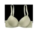 Reggiseno push-up in jacquard verde salvia con design anti-cedimento ed elegante motivo in rilievo. - Verde