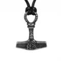Collar con colgante de martillo de Thor vikingo vintage joyas de acero inoxidable - Solo Colgante (Sin Cadena)