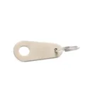 Pendentif porte-clés minimaliste en acier inoxydable avec étiquette et anneau élégants. - Accessoire de Liaison en Acier Inoxydable (06612-1)