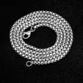 Stainless steel box chain necklace silver tone fashion jewelry variant design style. - 2.5mm-60cm / Steel