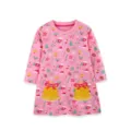 Charming Christmas embroidered toddler girl knit dress with long sleeves and festive bell pockets. - 2Y / Dresses