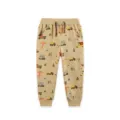Boys casual car print sweatpants autumn new children cuffed trousers comfortable kids clothing - 2Y(90) / Bottoms