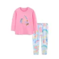 Pink Unicorn Long Sleeve T-Shirt and Cute Printed Pants Outfit for Toddler Girls Variant - Top And Bottom / 2Y(90cm)