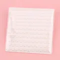Weisse halbrunde Perlen Aufkleber Bogen fuer Nageldesign DIY Gesicht Schmuck Basteln - 3/4/5/6mm 165 Stück (Weißkarton Verpackung) / Cremeweiß