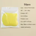 50pcs lemon shoe deodorant stickers yellow wave pads breathable foot odor remover patches - 50 Pieces/Pack / Yellow