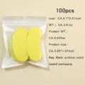 100pcs Patchs Déodorants Citron pour Semelles de Chaussures Désodorisant Soin Pieds - Paquet de 100 Feuilles / Jaune