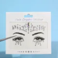 Diamantes de imitación brillantes para la cara, pegatinas de cristal para fiestas y festivales. - 21-13 Estrás de Gota Grande (Blanco Deslumbrante)