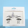 Pegatina de cristal para la cara diamantes de imitación AB joyas para la frente fiesta - 21-14 Estrás de Gota Pequeño (Blanco Deslumbrante)