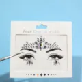 Pegatina cristal cara diamantes imitación cuerpo temporal gema maquillaje fiesta set - 21-15 Estrás Gota Marquise (Blanco Deslumbrante)