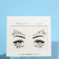 Pegatina de diamantes de imitación para la cara resina maquillaje brillo ojos fiesta festival - 21-17 Estrás Marquise Gota (Blanco Deslumbrante)