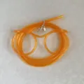 Creative DIY novelty glasses drinking straw for party fun and kids celebration use. - Orange