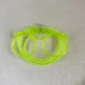 Neuheit DIY Brille Trinkhalm in leuchtendem Neon-Grün, ideal für lustige Party-Getränke-Deko. - Fluoreszierendes Grün