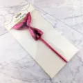 Pink sequin mermaid tail cake topper detail, sparkling party decoration straw for kids birthdays. - 6*197mm / Rose Red