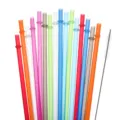 Herbruikbare kleurrijke harde plastic rietjes met reinigingsborstel, 27cm lang. - Kleurrijk 12 Stuks + 1 Borstel