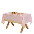 Nappe rectangulaire jetable pois dore rose pour decoration de fete d anniversaire - 137cm*274cm / Rose avec Pois Dorés