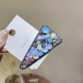 Koreanischer Stil bunte Kristall Dreieck Haarklammer, glitzernde Strass Haarspange Damen. - Blau