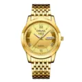Montre quartz homme en or de luxe avec bracelet en métal, montre bracelet chic et étanche. - Doré Cadran Doré