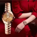 Elegant women quartz watch rose gold diamond luxury ins style chic ladies wrist watch - Rose Gold Case Rose Gold Dial
