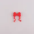 Rote Silikon Schleife Perle DIY Perlenstift Zubehör Süßer Bastel Charm Lose Perlen - Rot