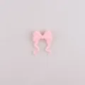 Rosa Silikon Schleife Perle Variante für DIY Perlenstifte, süßes Bastelzubehör Anhänger. - Rosa