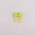 Gelbe Silikon Schleife Perle DIY Zubehör für Perlenstift Schmuck Basteln Teile. - Grün