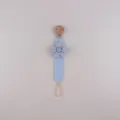 Blue Floral Baby Pacifier Clip Cute Fabric Toy Anti-Drop Strap Infant Accessory Blue - Blue