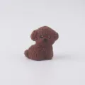 Brown Poodle Silicone Bead 3D Cartoon DIY Accessory for Beaded Pens and Jewelry Making. - Dark Coffee