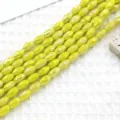 Πολύπλευρες χάντρες 6x10mm έντονο κίτρινο DIY βραχιόλι κολιέ για αξεσουάρ κοσμημάτων - 60 Τεμάχια / Κίτρινο Πορσελάνης AB