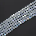 Stroggyles khantres apo krystallo 4mm galvanize se makaron khromata gia cheiropoihta kosmimata - Περίπου 145 Τεμάχια/Συσκευασία / Όπαλ AB / 4mm