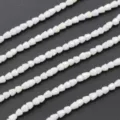 Kristal glas kralen losse kralen voor handgemaakte DIY sieraden maken armbanden 4mm - Porseleinwit AB (Ongeveer 100 Stuks)