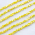 6x8mm κίτρινες χάντρες κρυστάλλινου γυαλιού DIY χειροποίητα κοσμήματα βραχιόλι κολιέ αξεσουάρ - Σετ 80 Τεμαχίων / Κίτρινο Πορσελάνης AB