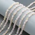 Χάντρες από κρυστάλλινο γυαλί 6x8mm παστέλ ροζ αξεσουάρ κοσμημάτων DIY χειροποίητα - Σετ 80 Τεμαχίων / Ροζ Ιασπιδόλιθος Κρύσταλλο Κίτρινο