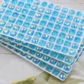 8mm μπλε γυάλινες faceted rondelle χάντρες για DIY χειροποίητα βραχιόλια και κολιέ - Μπλε της Λίμνης