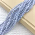 6mm πολυوجه χάντρες κρυστάλλινες γυάλινες ανοιχτό μπλε για DIY χειροποίητα κοσμήματα. - 65 Τεμάχια/Συσκευασία / Μπλε της ίριδας