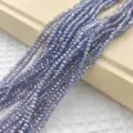 3mm gefacetteerd kristal platte kralen strengen DIY handgemaakte sieraden accessoires - 150 stuks / Violet Half AB